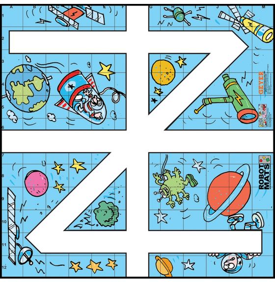 Tapis de robotique créatif et technique (36'' x 36'') - Espace