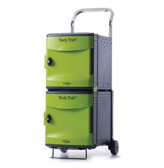 Chariot Copernicus Tech Tub2 pour iPad Gen 8 ou plus récent avec des adaptateurs de grande taille - Contient 10 appareils