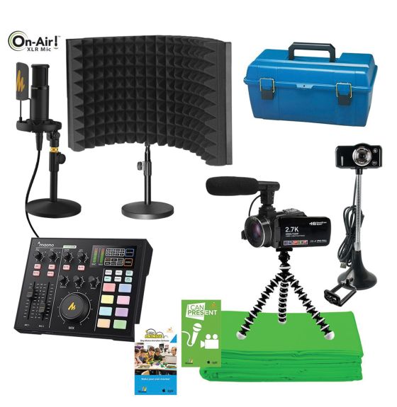 Media Production Ultra-Deluxe Studio Kit with XLR Mic