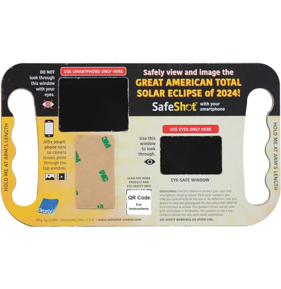 SafeShot™, la visionneuse des éclipses solaires pour votre Smartphone