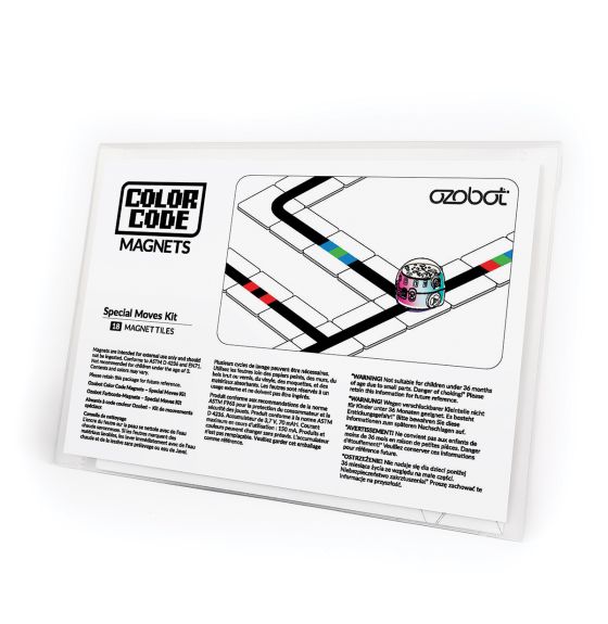 Aimants Ozobot® à code couleur - Ensemble pour mouvements spéciaux