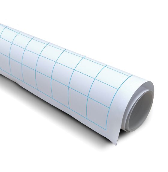 Rouleau de papier quadrillé (2 cm) mesurant 91,4 cm x 3,05 m - Lignes bleues