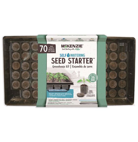 Jiffy Self-Watering Greenhouse With 70 x 36 mm Peat Pellets