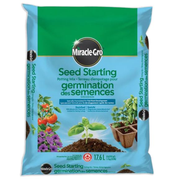 Terreau d'empotage Miracle-Gro® pour germination des semences - Sac de 17,6 L