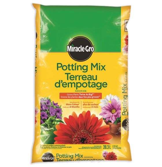 Terreau d'empotage Miracle-Gro®, mélange enrichi - Sac de 25 L