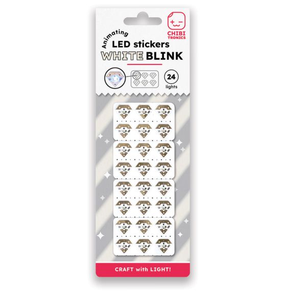 DEL blanches clignotantes Chibitronics - Paquet de 24