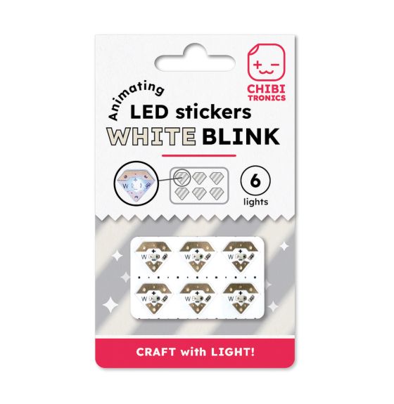 Chibitronics Animating White Blink LED - Pack of 6