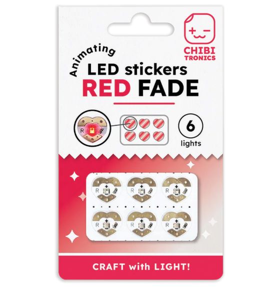 Chibitronics Animating Red Fade LED - Pack of 6