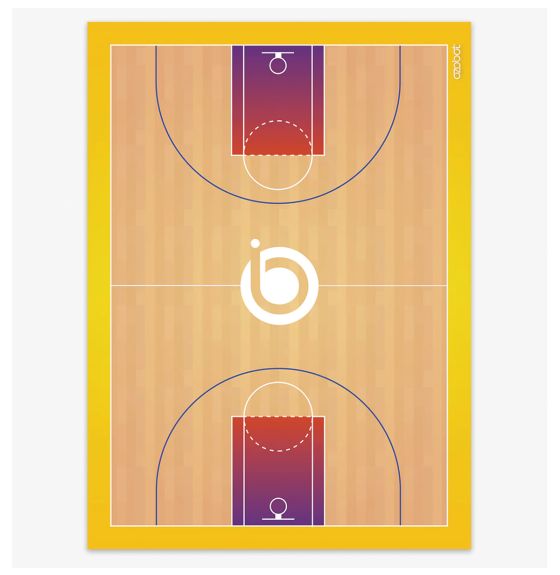 Tapis de défi Ozobot® - Basketball