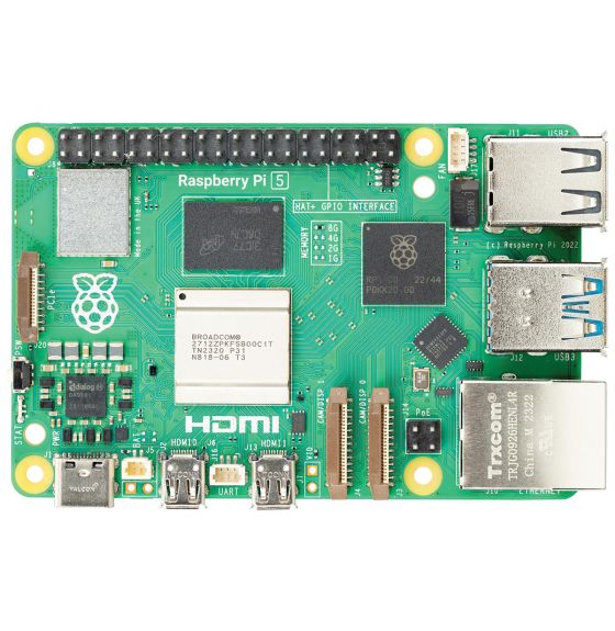 Carte Raspberry Pi 5 avec 8 Go de mémoire vive