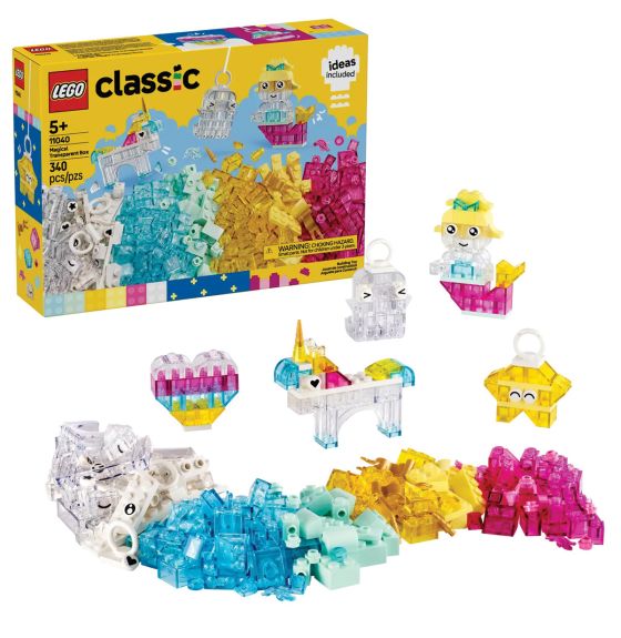 LEGO&reg; Classic Magical Transparent Box - 340 Pieces
