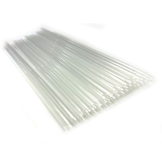 Tubes de guidage transparents pour courses STIM - Paquet de 50