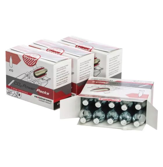 Cartouches de CO2 Denford pour essais, 8 g - Paquet de 360