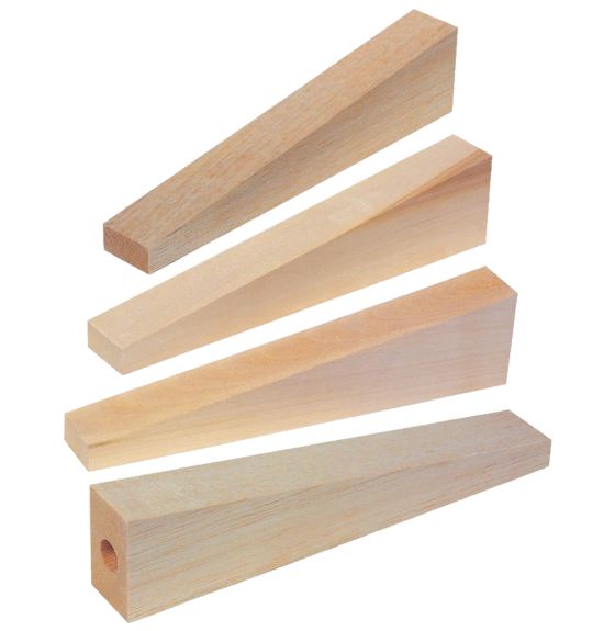 Châssis d'auto de course en tilleul d'Amérique, 30,5 cm (12") - Unitaire