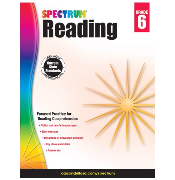 Livre Carson Dellosa Spectrum®: Reading - 6e année