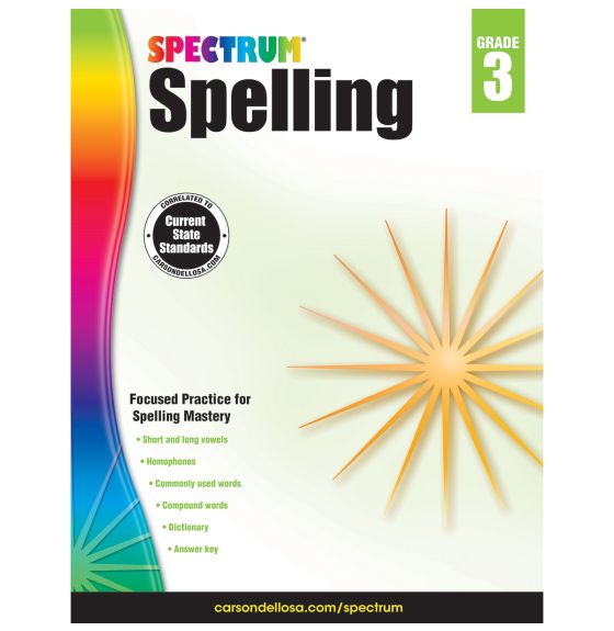 Livre Carson Dellosa Spectrum®: Spelling - 3e année