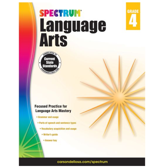 Carson Dellosa Spectrum&reg; Language Arts Workbook, Paperback - Grade 4