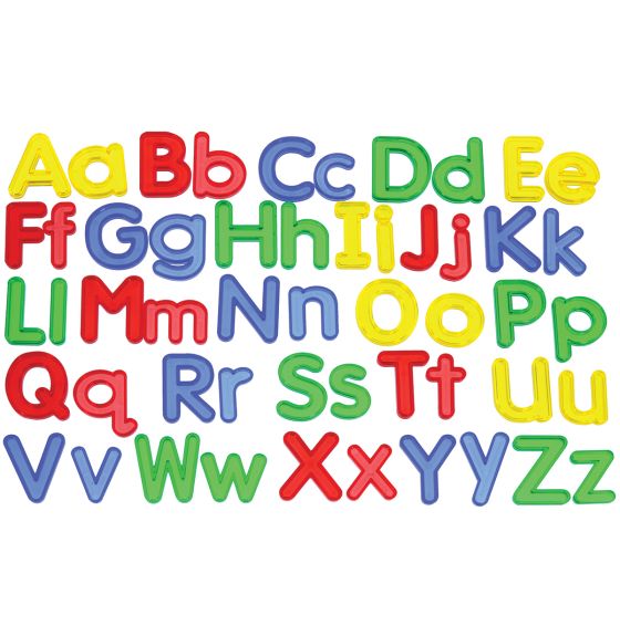 Jumbo See-Thru Uppercase and Lowercase Word Building Set - 78 Pieces