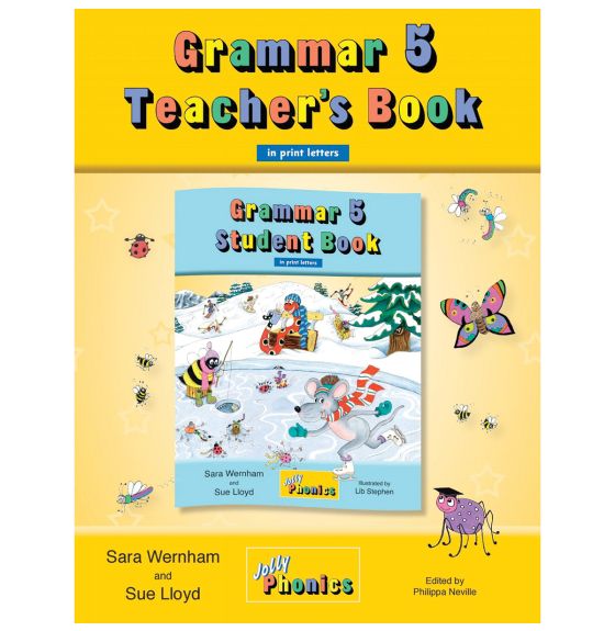 Jolly Phonics Teacher Book (in Print Letters) - Grammar 5