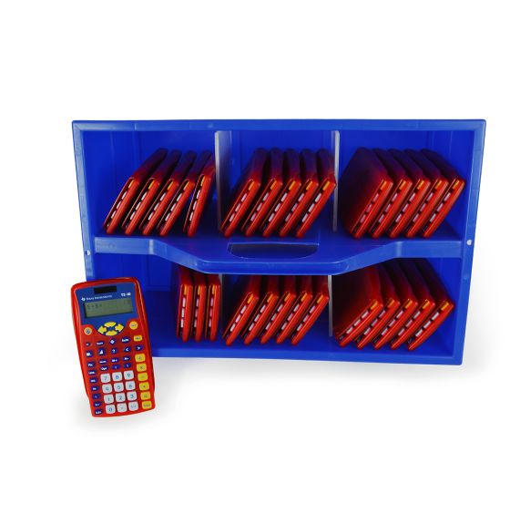 Ensemble de calculatrices TI-10 dans un bac de rangement CaddyStack®