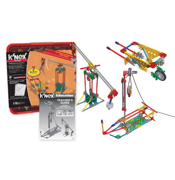 K'NEX&reg; Intro to Simple Machines: Levers & Pulleys - Pack of 8