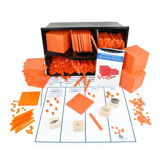Spectrum CaddyStack® Opaque Base Ten - 790 pcs, Orange - English