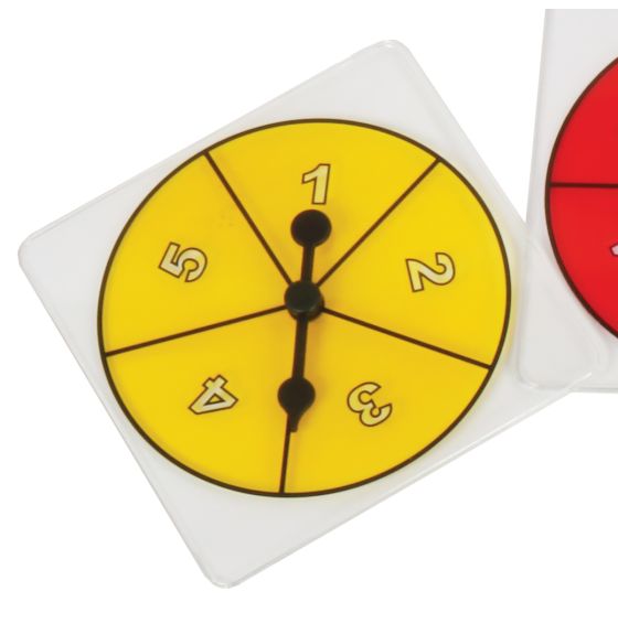 Transparent Number Spinner (1-5)
