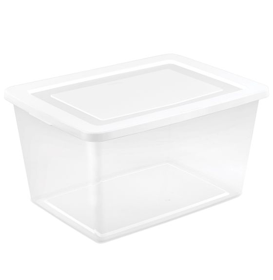 Bac de rangement translucide Sterilite® - 53 litres (56 pintes)