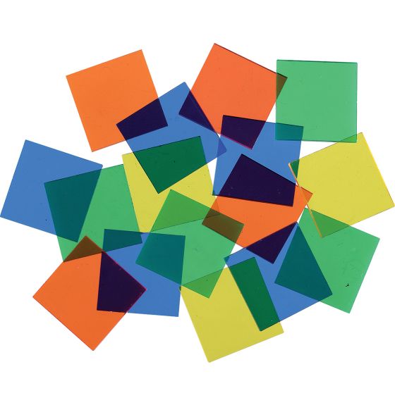 Tuiles de couleur de 1,9 cm, translucides