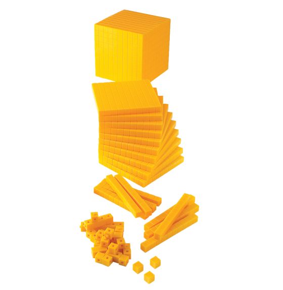 Opaque Base Ten Starter Kit - Yellow - English