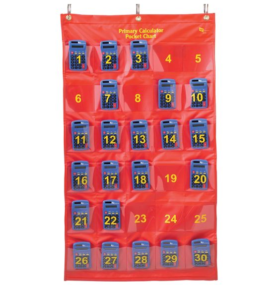 Pocket Chart and Calculator Set
