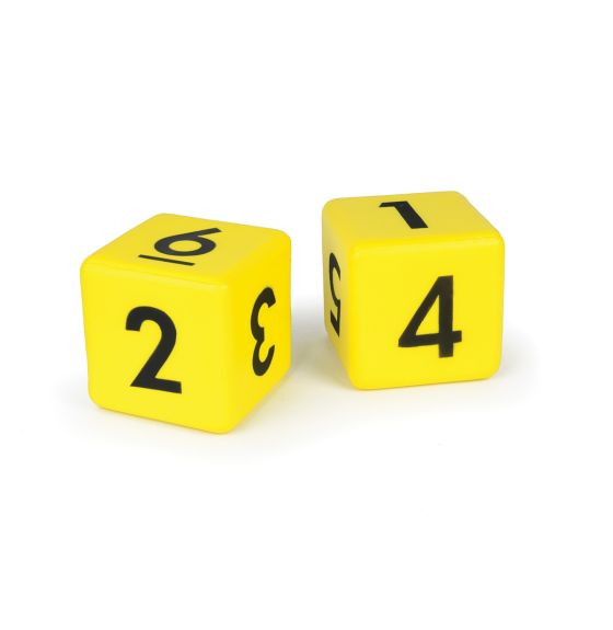Moulded Number Foam Cubes