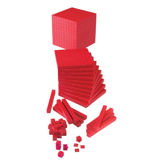 Opaque Base Ten Starter Kit - Red - French