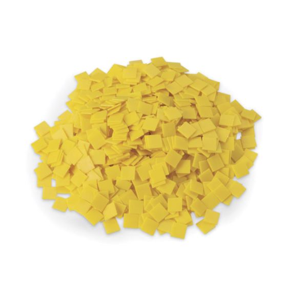 Spectrum Opaque Base Ten 100 Thousandth Chips, Yellow