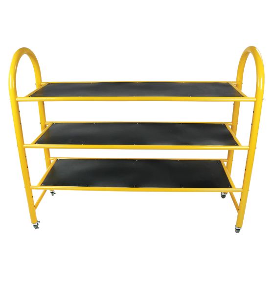 Spectrum Storage Cart with Three Metal Shelves