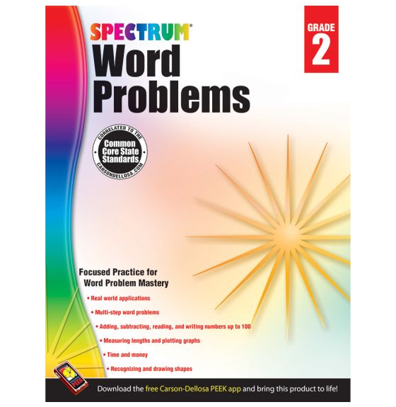 Carson Dellosa Spectrum® Math Word Problems - Grade 2