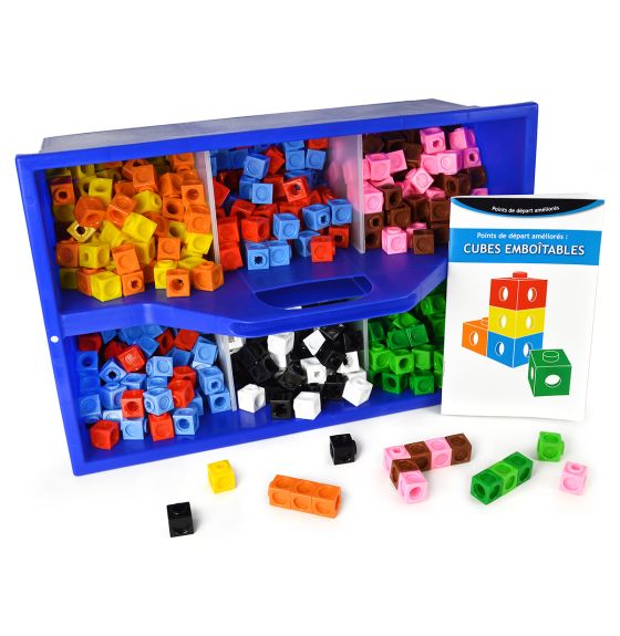 Multilink&reg; 2cm Cubes, 10 Colours - Set of 1000 - French