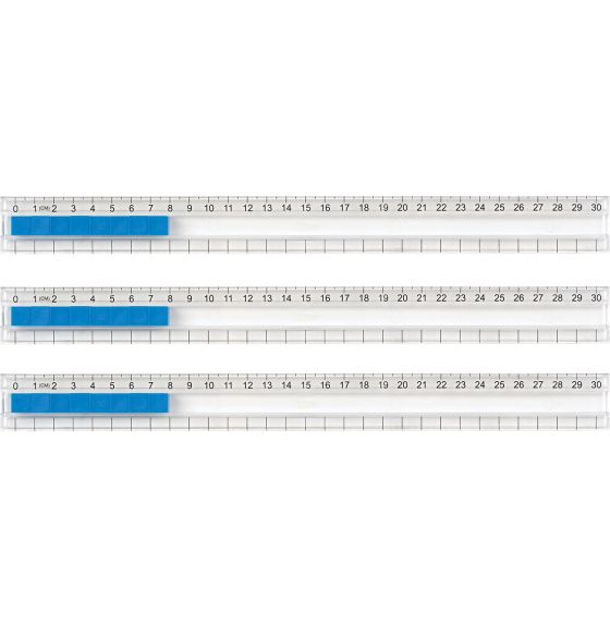 Number Track with Non-Linking 1 cm Cubes Set