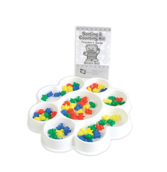 Assorted Dinosaur, Wild Animals & Bears Sorting/Counting Kit - Set of 120