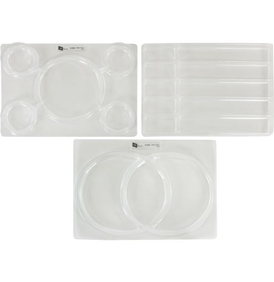 Transparent Sorting Trays (Only) - 3 Pack