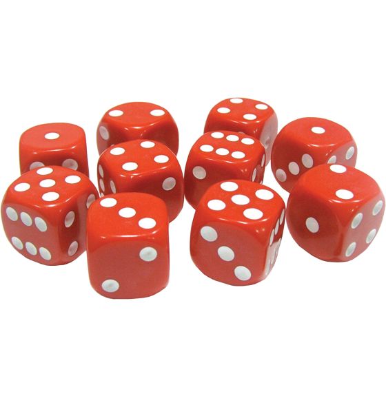 Spectrum Standard 1.6 cm Dice - Set of 36 - Red