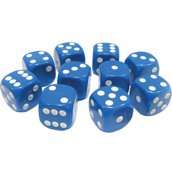 Spectrum Standard 1.6 cm Dice - Set of 36 - Blue