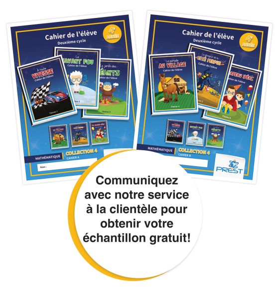 Prest-Math Collection 4 Student Workbooks A & B - Grade 4 (French Only)