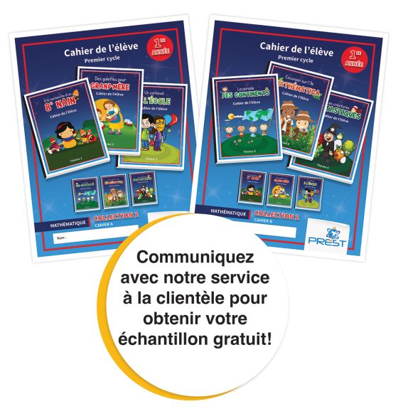 Prest-Math Collection 2 Student Workbook A & B - Grade 1 (French Only)