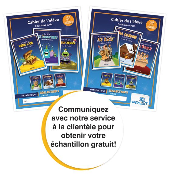 Prest-Math Collection 3 Student Workbooks A & B - Grade 3 (French Only)