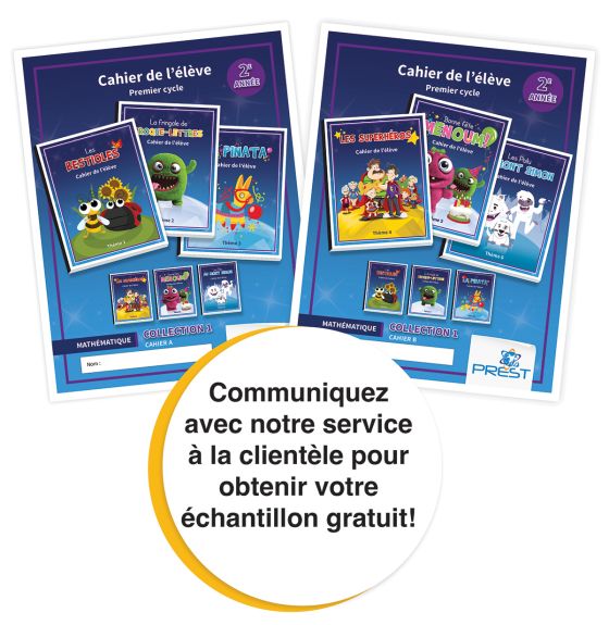 Prest-Math Collection 1 Student Workbook A & B - Grade 2 (French Only)