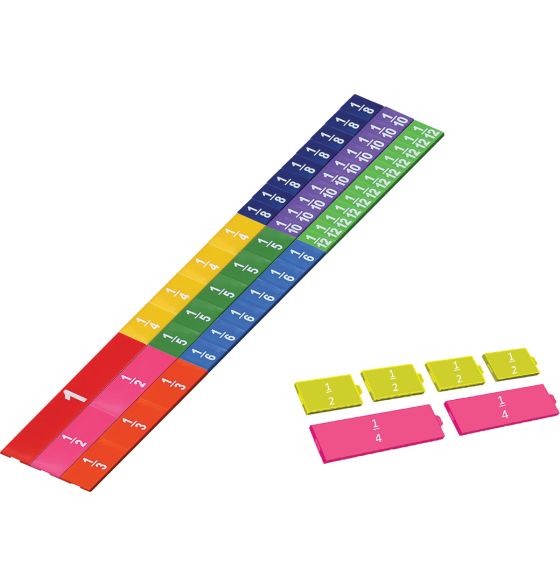 Petites bandes de fractions qui se relient (dans un sac) - Imprimées
