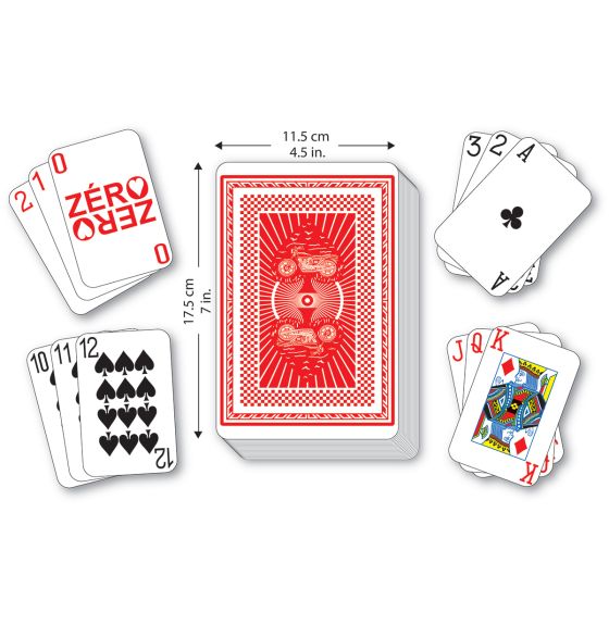 Jeux de cartes grand format 2 en 1