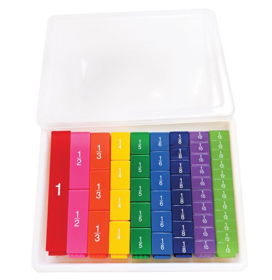 Interlocking Fraction Cubes Set -  306 Pieces