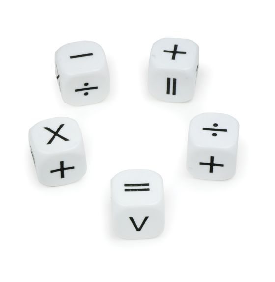 Math Symbols Dice Set
